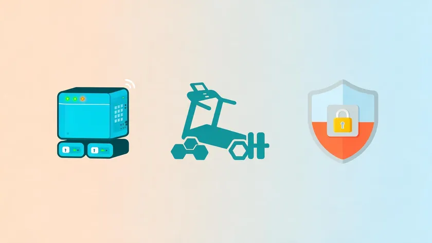 Icons representing hosting, fitness equipment, and security products commonly covered by a money-back guarantee