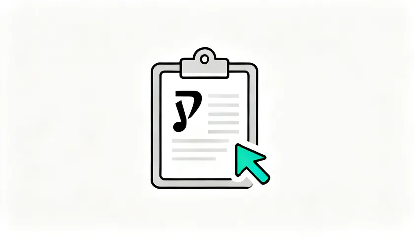  Alternate clipboard-and-clause icon with a cursor click, representing the decision to adopt a no refund clause.