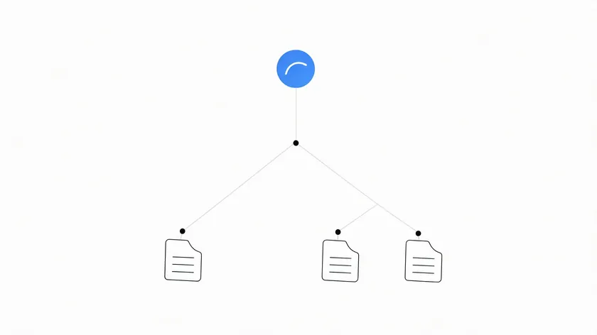 Decision-tree diagram branching from one starting point into a single document path and a two-document path, representing whether a business needs one policy or both.