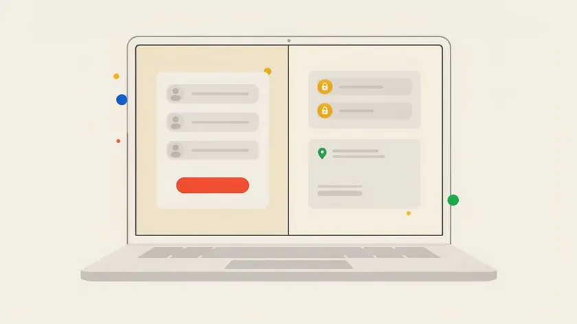 Illustration comparing guest checkout and customer registration screens, a key distinction in an online store privacy policy